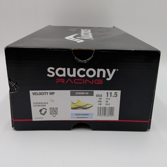 Saucony‎ Velocity MP Men\'s 11.5 NEW Yellow Spiked Running Track Cleats S29099-05 main image 8